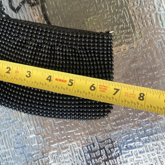 Metal Beaded Black Mini Crossbody Bag - Picture 2 of 5